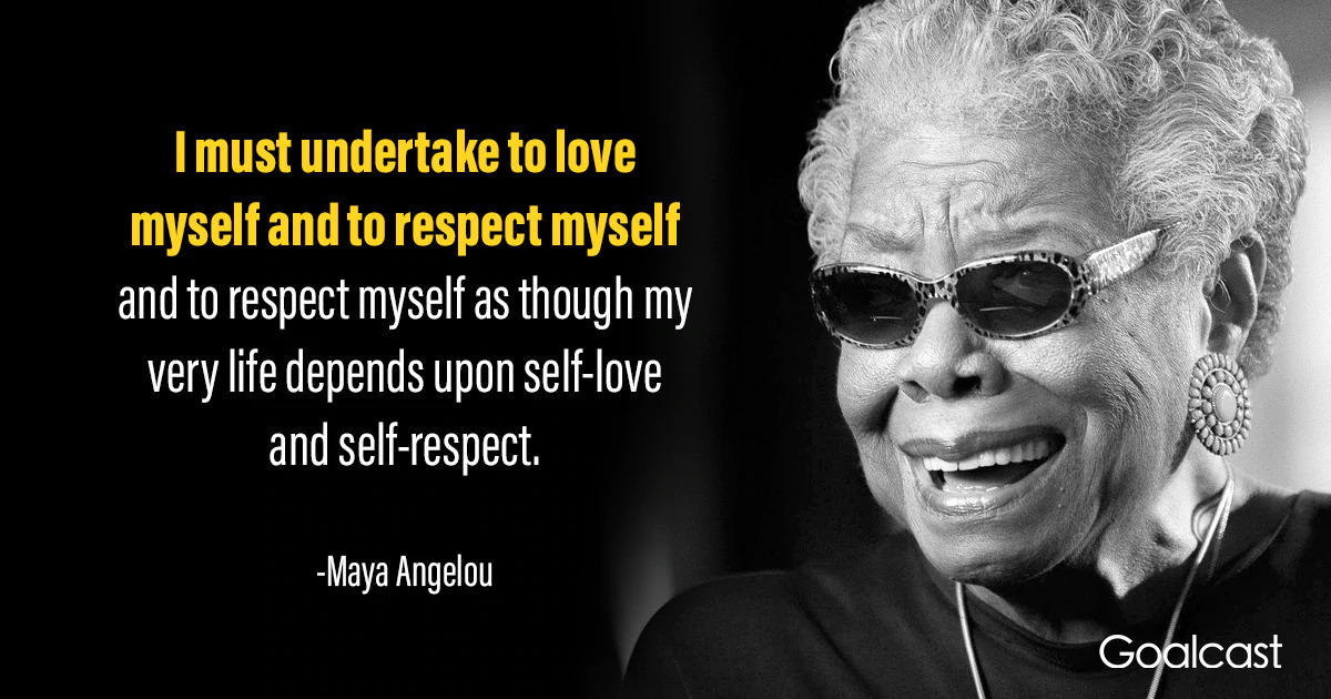 Maya Angelou quote - relationship advice